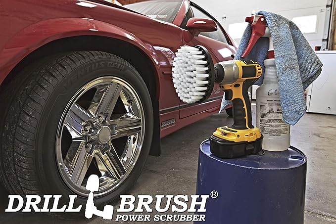 Drill Powered Upholstery Scrub Brush