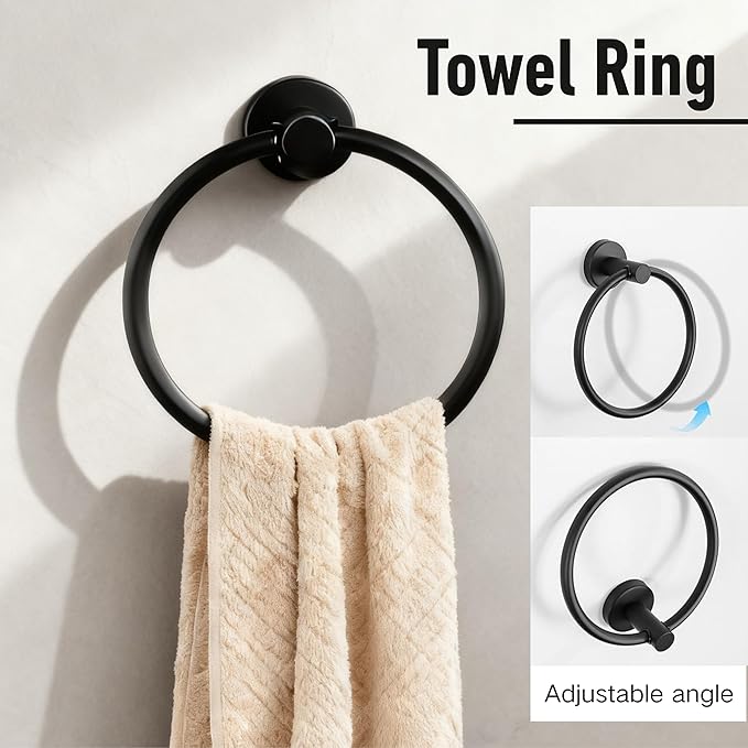 Towel Racks for Bathroom, Paper Towel Holder Shower Shelves Bath Towel Bar Set Stainless Steel Towel Racks for Bathroom Wall Mounted 1 Set (Silver)