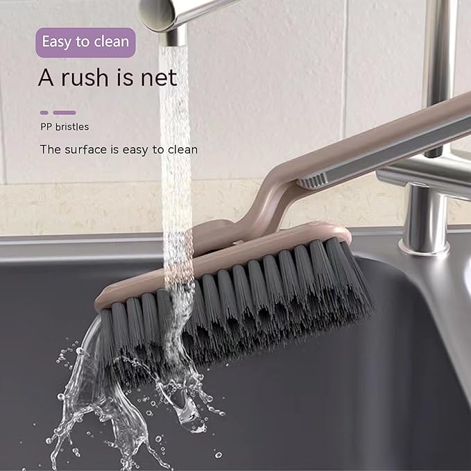 Multi-Function Rotating Crevice Cleaning Brush Ideal for bathrooms and Kitchens Great for windowsills and Corners Comes in a Set of 2 Includes a Free Slit Brush and Three Hooks