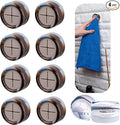 HEFA Towel Hooks - 8 Pack Eco-Friendly Kitchen & Bathroom Organization, Hand & Dish Towel Holder