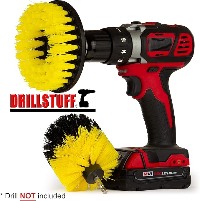 Bathroom, Shower, Tub,Tile and Grout Ultimate Power Scrubber Multi-Purpose Brushes