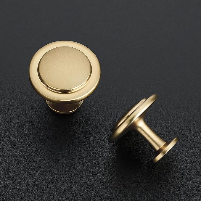 Ravinte 50 Pack 1-1/4 inch Kitchen Cabinet Knobs Champagne Bronze Dresser Zinc Pulls Door Drawer Handles for Dresser Drawers