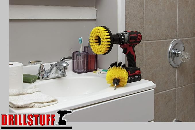 Bathroom, Shower, Tub,Tile and Grout Ultimate Power Scrubber Multi-Purpose Brushes