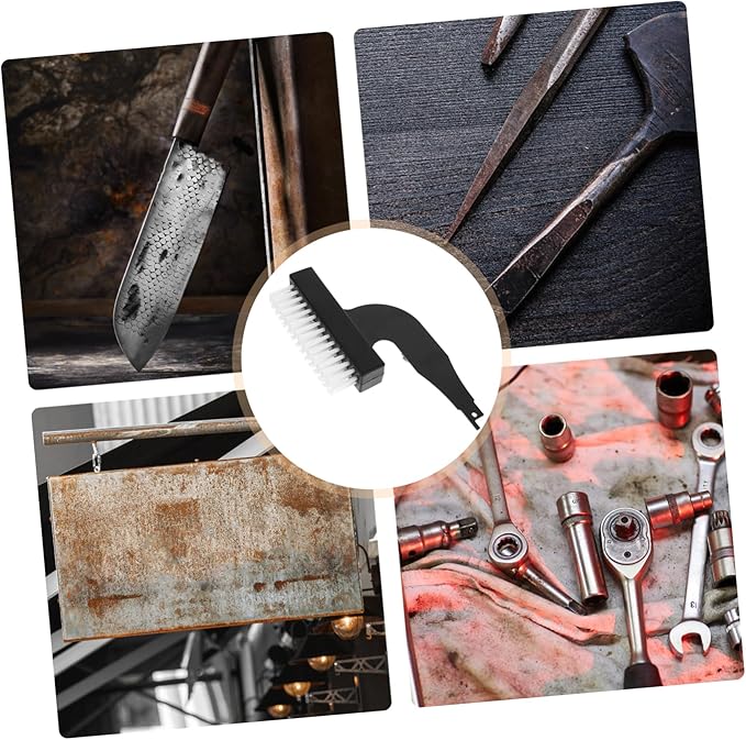 Rust Removal Nylon Brush Head Electric Saber Saw Attachment for Surface Cleaning Abrasive Tool for Tile Floor Mud Wall Putty High Hardness Rust Cleaner Compatible with