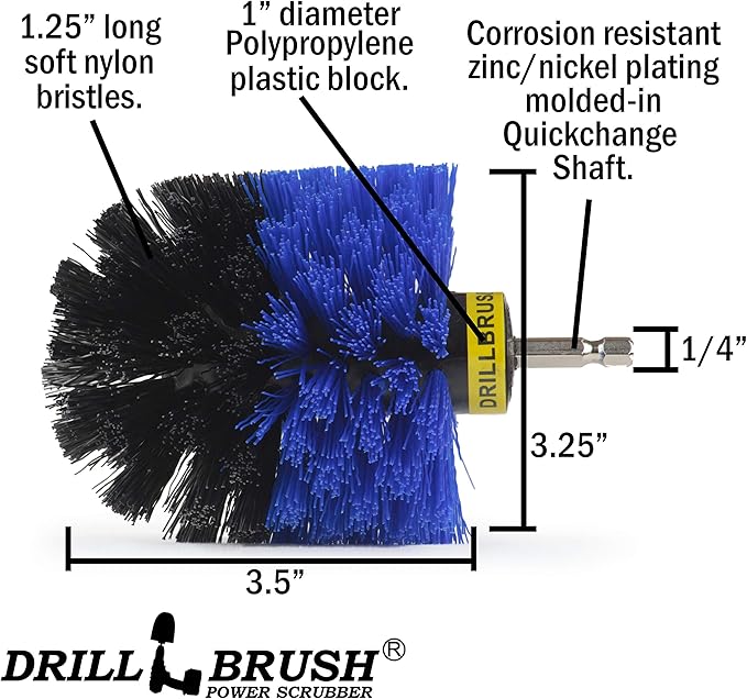 Marine Scrubbing Brush Head - Aquatic Cleaning Supplies - Boat Upkeep Accessories - Hull Cleaning Brush Tool - Pool Cleaning Tools for Home Use - Pool Lining Cleaning Tool - Best Tank Cleaning Brush