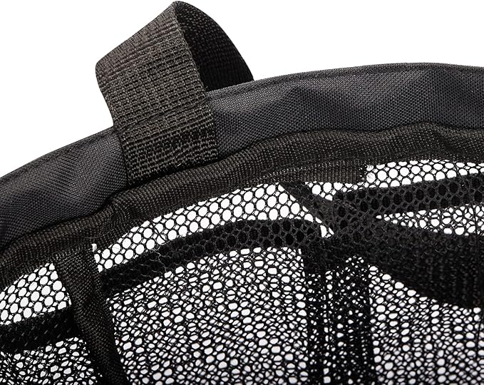 HAOGUAGUA Mesh Shower Caddy Tote Bag 8 Pockets, Hanging Portable Toiletry Bag for Men and Women, College Dorm Essentials Quick Dry Bath Organizer for College Dorms, Gym, Camp (Black)