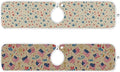 2 PCS Kitchen Sink Splash Guard 23.6 Inch Faucet Mat for Kitchen Sink Bathroom Sink Faucet Absorbing Drip Drain Mat Pad Microfiber Soft Washable Beige Patriotic Flags Fireworks