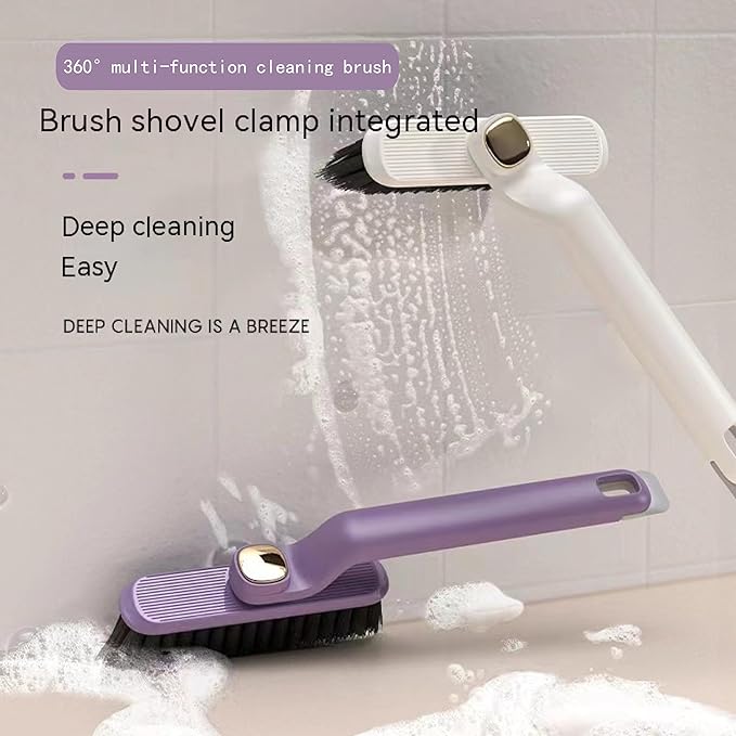 Multi-Function Rotating Crevice Cleaning Brush Ideal for bathrooms and Kitchens Great for windowsills and Corners Comes in a Set of 2 Includes a Free Slit Brush and Three Hooks