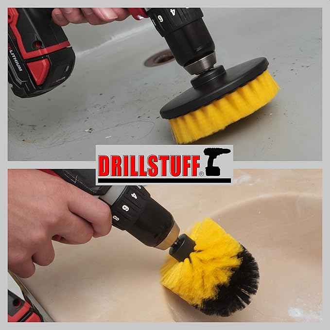 Bathroom, Shower, Tub,Tile and Grout Ultimate Power Scrubber Multi-Purpose Brushes
