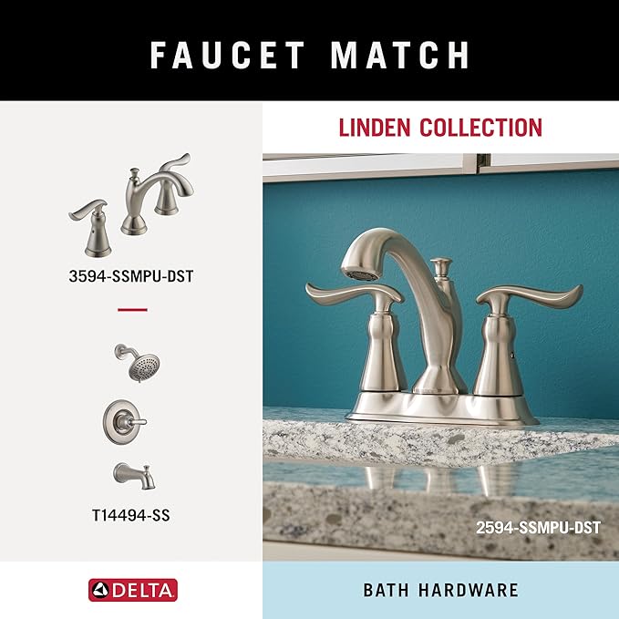 DELTA FAUCET Rubber Limited 79450-SS Linden Wall Mount Pivot Arm Toilet Paper Holder Bath Hardware Accessory in Stainless Steel