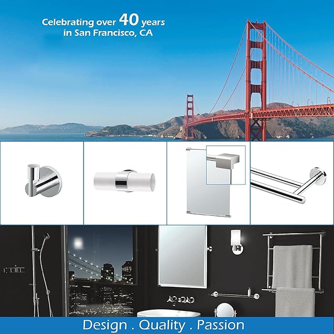 Gatco 4051 Elevate 18" Towel Bar, Chrome