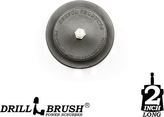 Cleaning Supplies - Drill Brush - Grout Cleaner - 2-inch Long Bristle Spin Brush Set - Bird Bath - Gnome - Scrubber - Bathroom Accessories - Shower Curtain - Bath Mat - Shower Cleaner - Rust - Calcium