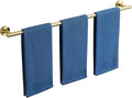 SAYAYO Towel Racks for Bathroom, 31.5 Inch Towel Bar Brushed Gold, Towel Rod Wall Mount, SUS304 Stainless Steel Towel Holder (29 Inch Total Length)