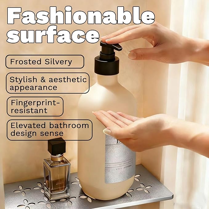 12 Inch Frosted Silvery Aluminum Material Shower Niche Shelf Rectangular Bathroom Niche Shelf with Floral Design Fits Prefabricated Tile Niches 1 Pack