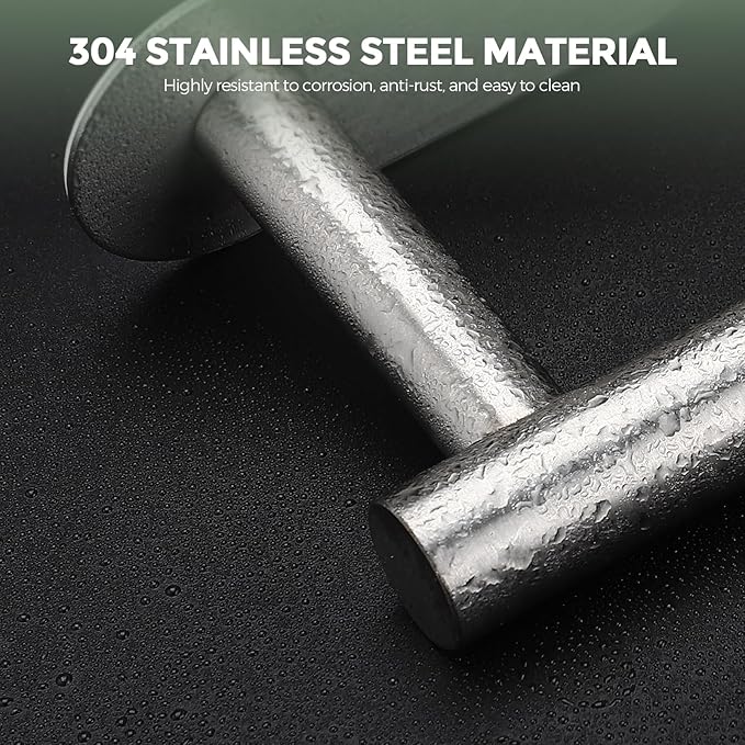 1 Pack Adhesive Toilet Roll Stand - Brushed Nickel SUS304 Stainless Steel, Rustproof Toilet Paper Holder No Drilling Tissue Holder for Kitchen Bathroom Wall Mount