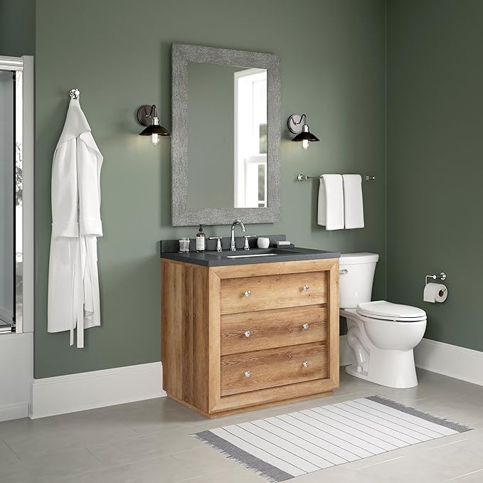 Franklin Brass Kildare 3-Piece Bathroom Set Polished Chrome 18" + 6" Towel Rack, Toilet Paper Holder/Hand Towel Holder, Hook | 3-Piece Bath Hardware Accessories Set KLD63-PC