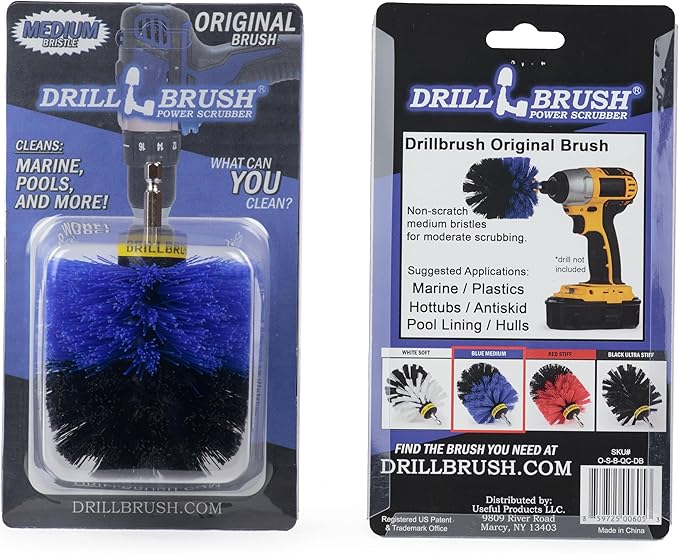 Marine Scrubbing Brush Head - Aquatic Cleaning Supplies - Boat Upkeep Accessories - Hull Cleaning Brush Tool - Pool Cleaning Tools for Home Use - Pool Lining Cleaning Tool - Best Tank Cleaning Brush