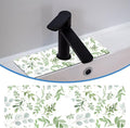 Faucet Mat Splash Guard Sage Green, Soft Diatom Mud Material, Strong Water Absorption, Non-slip,Easy to Clean for Bathroom, Kitchen 15"X5.5"