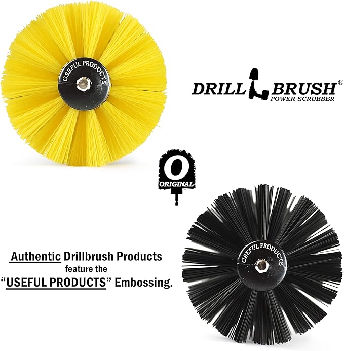 Power Spinning Nylon Bath and Shower Cleaning Brush Combo