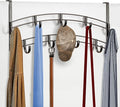 LYNK Professional® Home™ Over Door Hooks Rack - 9 Hook Over Door Hanger - Over Door Towel Rack - Hanging Towels or Clothes - Bathroom, Bedroom or Laundry Room - Lifetime Ltd. Warranty - Bronze