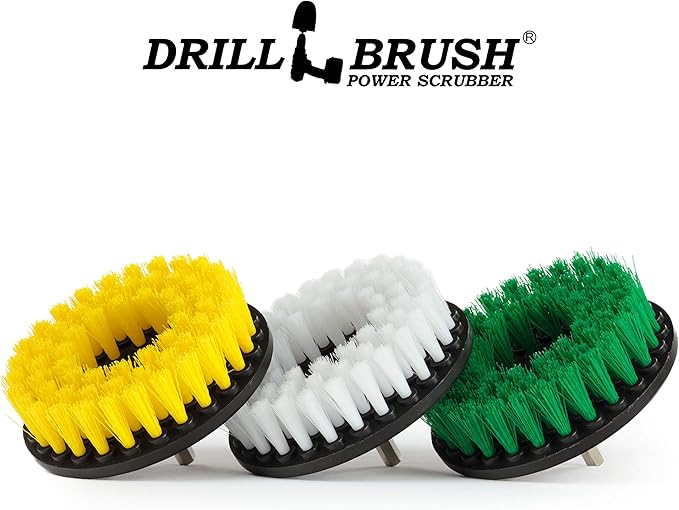 Kitchen Tools - Drill Brush - House Cleaning Spin Brush Kit - Stove, Oven Rack, Sink, Baseboard, Floor - Bathroom Accessories - Shower Door - Vanity Mirror - Shower Curtain - Bath Mat - Tile and Grout