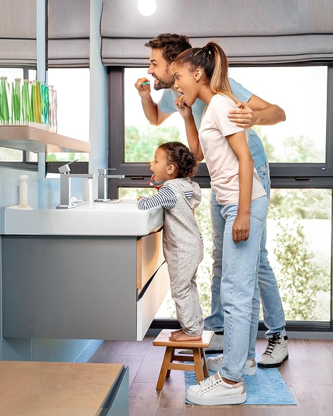 ARCORA Single Handle Bathroom Faucet: 304 Stainless Steel Bathroom Sink Faucet Single Hole with cUPC Supply Lines and Pop Up Drain, Chrome