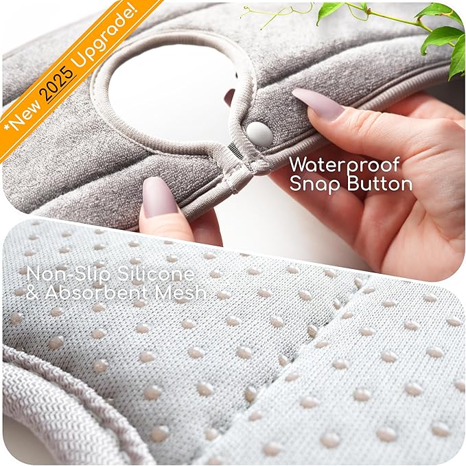 The Original Ternal Sinkmat Drip Catcher & Splash Guard, Faucet Mat for Sinks – Absorbent Microfiber, Machine Washable Counter Protector & Drying Mat for Kitchen, Bathroom or RV [Grey, XL, 1 Pack]
