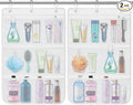 2 Pack Mesh Shower Caddy Hanging Organizer with 7 Pockets, Quick Dry Bathroom Storage Bag, Cruise Cabin and Dorm Essentials for Travel, Toiletry Organizer for Shampoo Soap