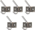 WEBI Coat Hook 5 Set, SUS 304 Heavy Duty Single Robe Hat Bath Towel Hook Closet Clothes Hanger Rail Garment Racks Holder Home Storage & Organization, Wall Mountable, Brushed Finish, C-CBG01
