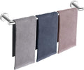 NearMoon Bath Towel Bar, Thicken Stainless Steel Shower Towel Rack Holder Wall Mounted for Bathroom, 33-lnch Overall Length-30-lnch Usable Hanging Space (1 Pack, Chrome Finish)