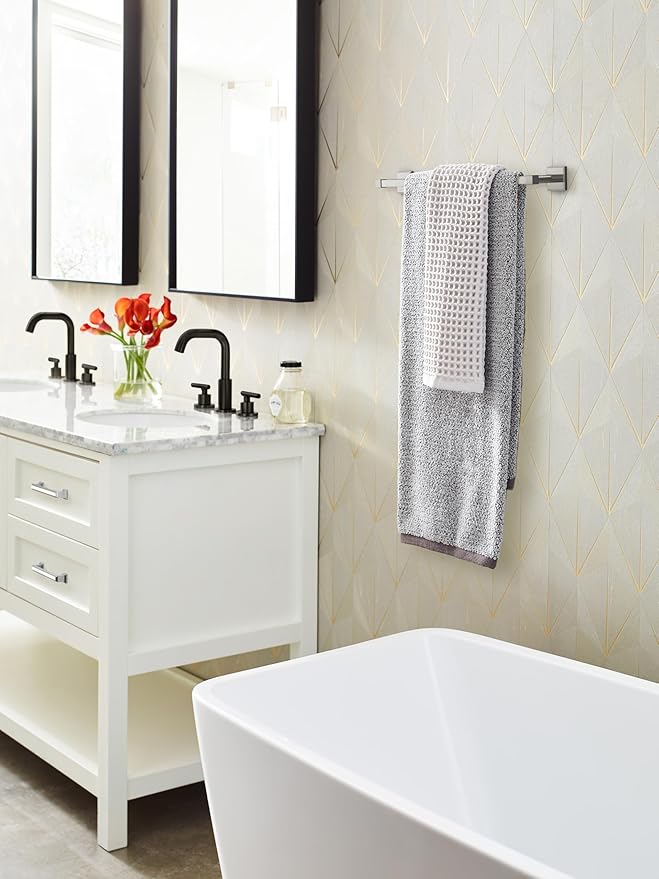 Amerock Appoint Polished Nickel 18 inch (457mm) Towel Bar, BH36073PN
