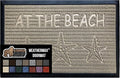 GORILLA GRIP 100% Waterproof All-Season WeatherMax Doormat, 47x35, US Designed Natural Rubber, Stain and Fade Resistant, Low Profile Indoor Outdoor Door Mats, Easy Clean Patio Mat, Sand Beach
