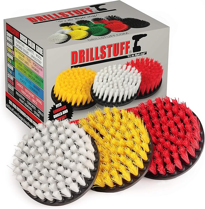 Cleaning Supplies - Drill Brush - Carpet - Upholstery Cleaner - Shower Door - Bathroom Accessories - Shower Cleaner - Bath Mat - Bathtub - Outdoor - Scrub Brush - Bird Bath - Concrete Cleaner