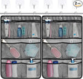 F-color Cruise Essentials 2026 - Mesh Shower Organizer Hanging with 7 Pockets for RV Gym Camping, Quick-Dry Portable Toiletry Bag with Metal Hooks for Bathroom Travel Toiletries
