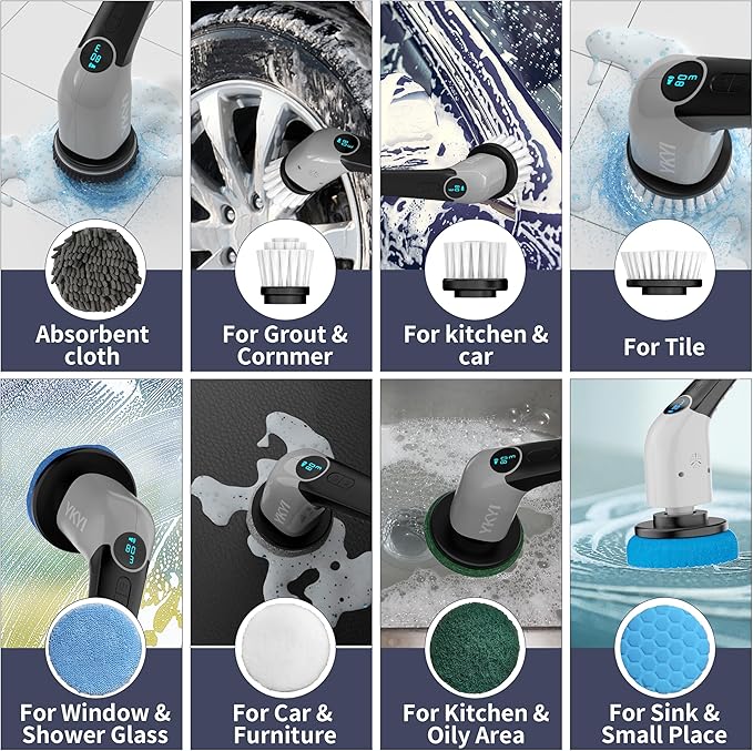 YKYI Electric Spin Scrubbe(Off Grey)