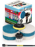Cleaning Supplies - Drill Attachment - Drill Brush - Drill Power Scrubber Pads - Scrub Brush - Kitchen - Refrigerator - Stove - Cooktop - Oven Rack - Kitchen Sink - Power Scrubber for Pots and Pans