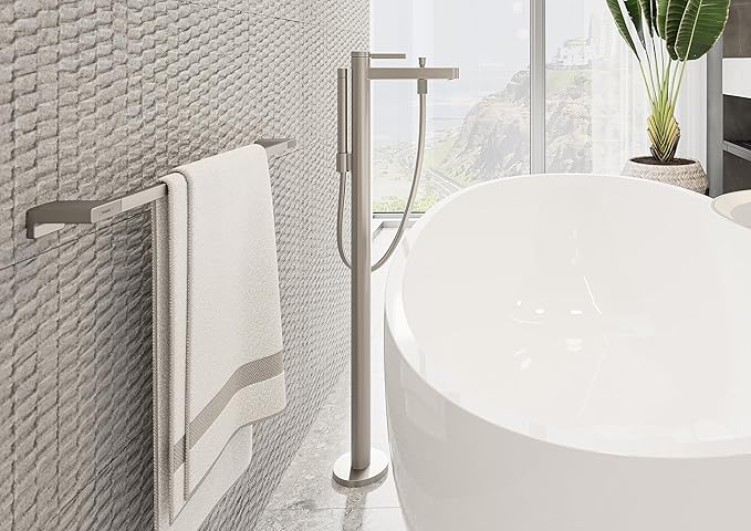 Hansgrohe AddStoris Modern Tumbler in Brushed Nickel, 41749820