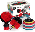Drillbrush Scrub Brush - Drill Scrub Brush Attachment - Stone Cleaning - Deep Cleaning Brush - Ceramic Tile Cleaner Brush - Deck Scrub Brush - Drill Brush Pads - Rotary Drill Brush Cordless Scrubber