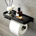 Decor Toilet Paper Holder - Small Bathroom Decoration Holder Toilet Air Freshener, Small Bathroom Accessories, Matte Black