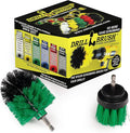 Drill Powered Kitchen Cleaning Brushes - Oven Cleaning Tools - Fridge Stain Remover - Kitchen Cleaning Supplies - Kitchen Scrubbers - Countertop Scrub Brush - Air Fryer Cleaning Kit - Sink Cleaner