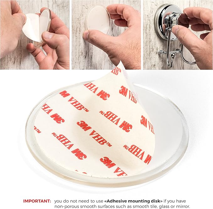 Powerful Vacuum Suction Cup Toilet Paper Holder – Wall Mount Stainless Steel Tissue Roll Dispenser for Bathroom & Kitchen – Can be Mounted on Clean Flat Smooth Surface (Chrome)