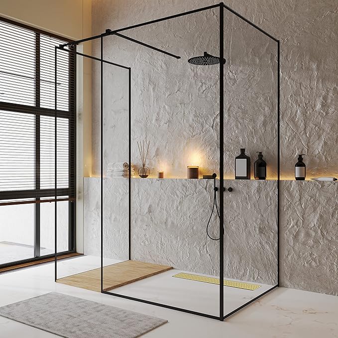 24 Inch Gold Rectangular Shower Drain with Removable Quadrato Pattern Cover Grate Accessories and SUS304 Stainless Steel CUPC Certificate