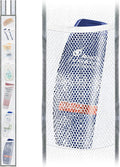 Skywin TidyFriend Shower Liner With Pockets -57 x 6 Inches, Hanging Mesh Shower Caddy with 7 Pockets, 100% Polyester Mesh Fabric, Adjustable Velcro Strap or Hook
