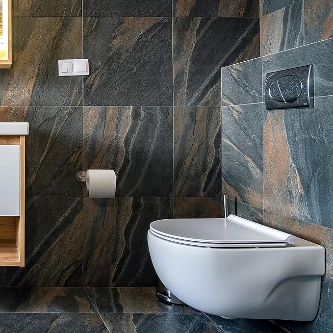HITSLAM Stainless Steel Toilet Paper Holder, Self Adhesive, Rust Proof, Heavy Duty, for Bathroom