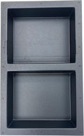 Ready-to-Tile Rectangular Shower Niche – 28" x 17" Double Equal Shelves – Made in USA – Recessed Bathroom Storage