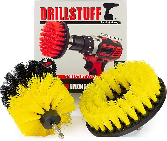 Bathroom, Shower, Tub,Tile and Grout Ultimate Power Scrubber Multi-Purpose Brushes